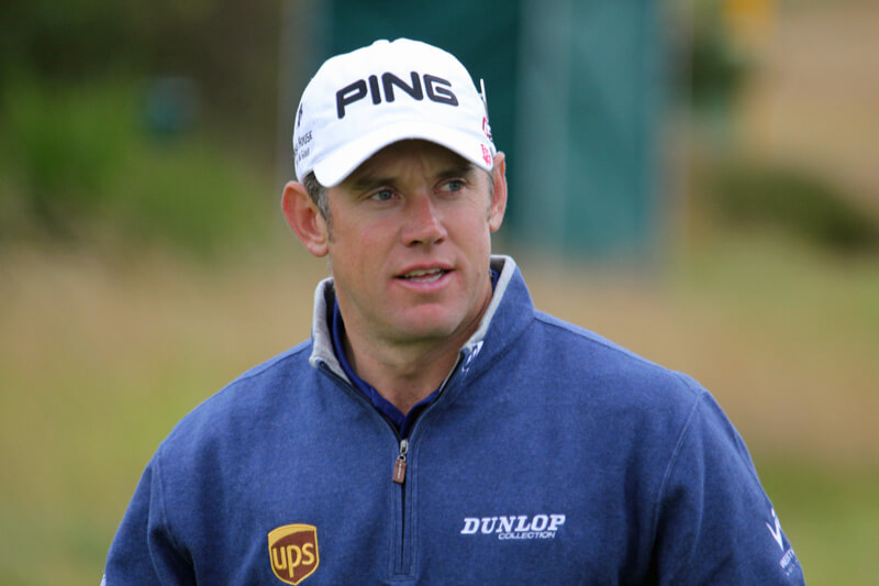 Lee Westwood on the course